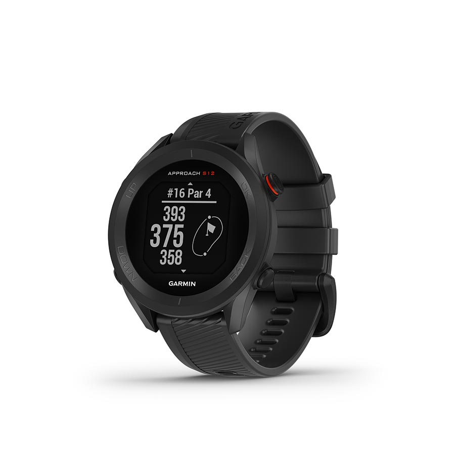 650430-01::0::650430-01::Garmin, Approach S12 , Montre, Couleur de la montre: Noir, Bracelet: Noir - Silicone