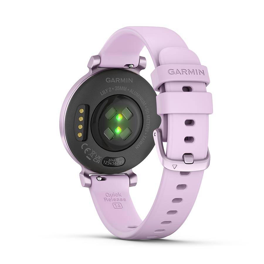 650511-02::6::650511-02::Garmin, Lily 2, Montre, Couleur de la montre: Lilas, Bracelet: Lilas - Silicone