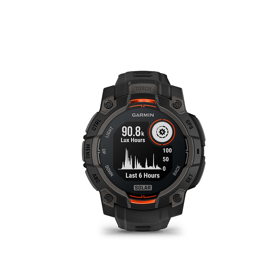 650543-01::1::650543-01::Garmin, Instinct 3 45mm Solar, Montre, Couleur de la montre: Noir, Bracelet: Noir - Silicone