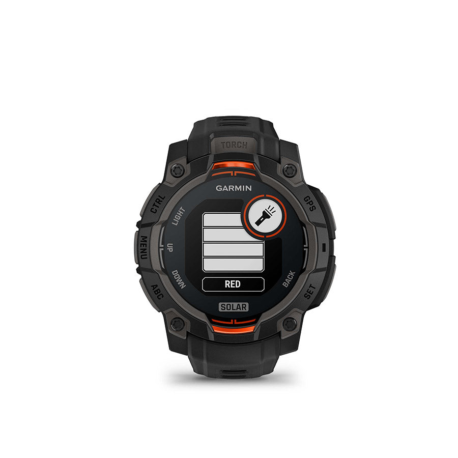 650543-01::5::650543-01::Garmin, Instinct 3 45mm Solar, Montre, Couleur de la montre: Noir, Bracelet: Noir - Silicone