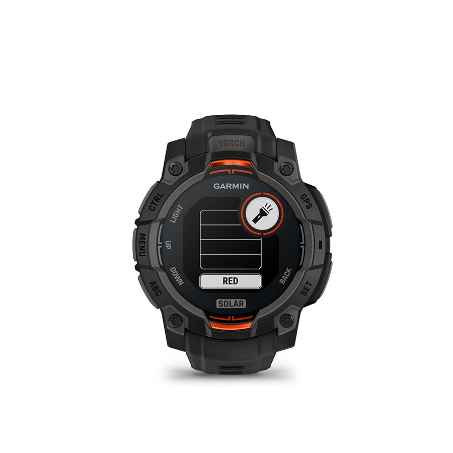 650543-01::6::650543-01::Garmin, Instinct 3 45mm Solar, Montre, Couleur de la montre: Noir, Bracelet: Noir - Silicone