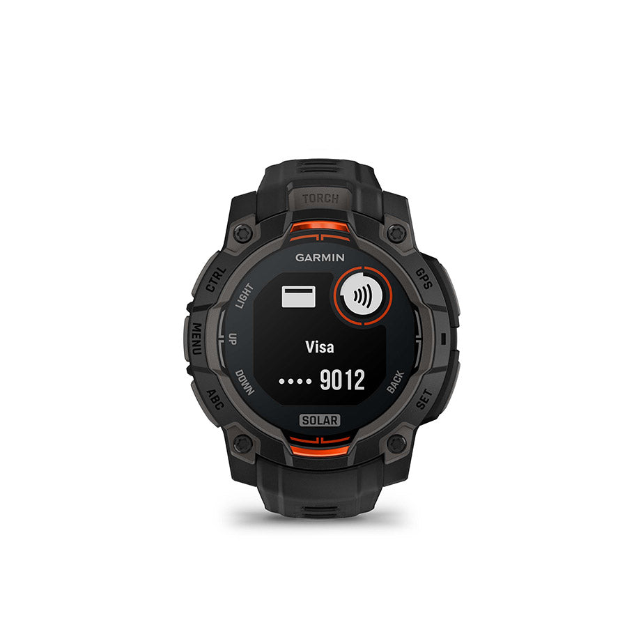 650543-01::13::650543-01::Garmin, Instinct 3 45mm Solar, Montre, Couleur de la montre: Noir, Bracelet: Noir - Silicone