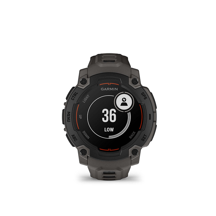 650544-02::7::650544-02::Garmin, Instinct E 45mm, Montre, Couleur de la montre: Noir, Bracelet: Anthracite - Silicone