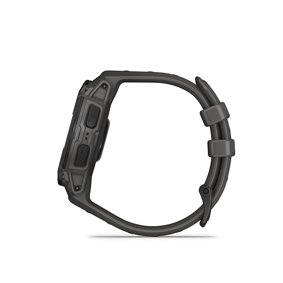 650544-02::12::650544-02::Garmin, Instinct E 45mm, Montre, Couleur de la montre: Noir, Bracelet: Anthracite - Silicone