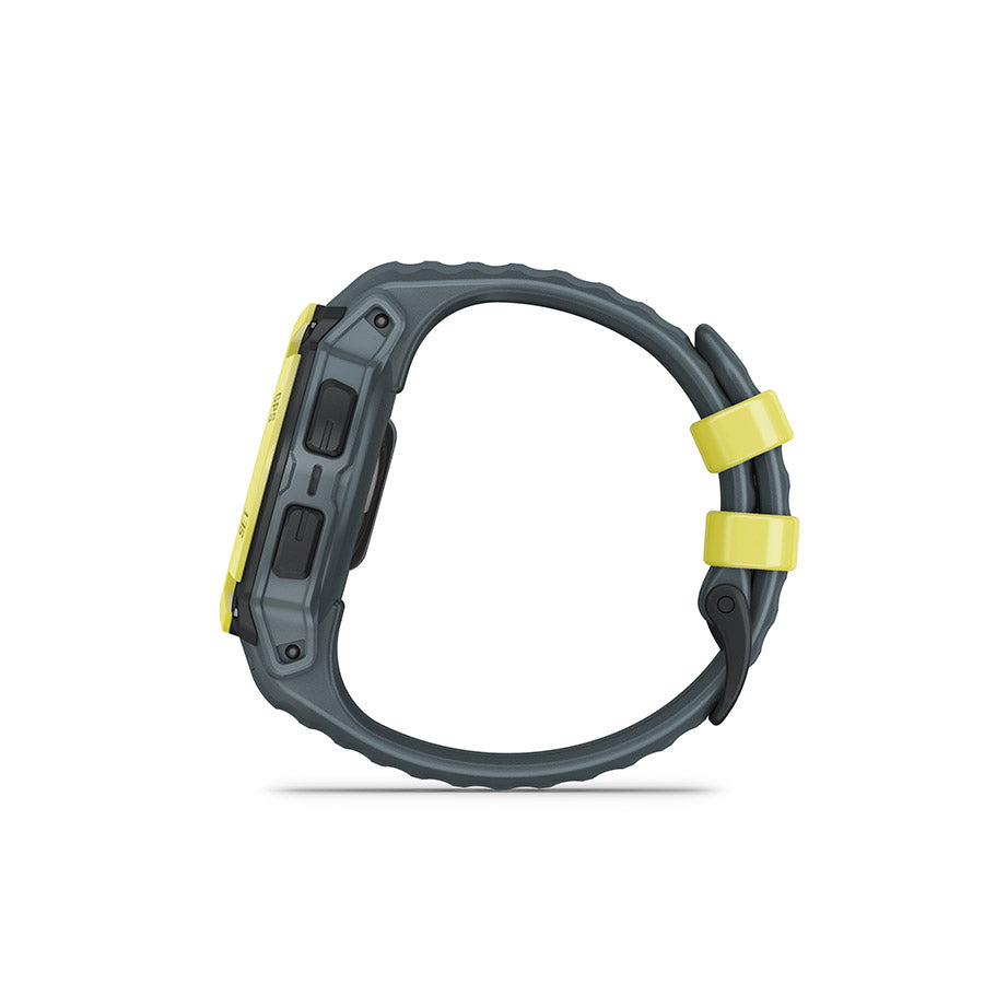 650545-01::12::650545-01::Garmin, Instinct E 40mm, Montre, Couleur de la montre: Lime électrique, Bracelet: Crépuscule - Silicone