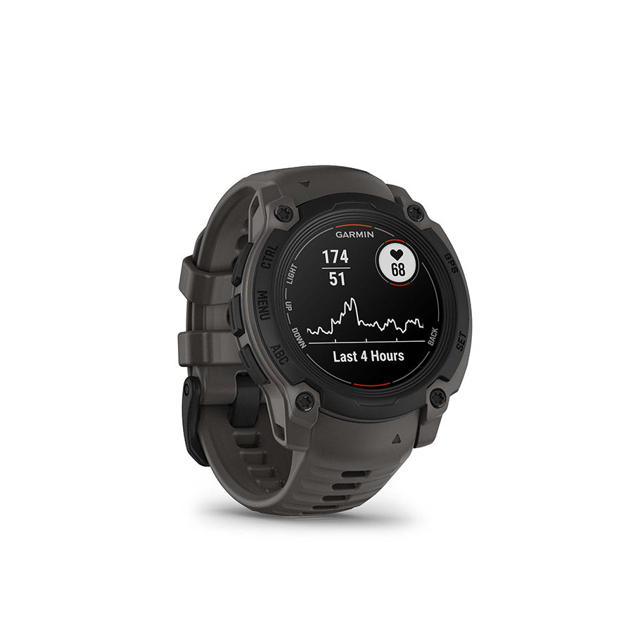 650545-02::2::650545-02::Garmin, Instinct E 40mm, Montre, Couleur de la montre: Noir, Bracelet: Anthracite - Silicone
