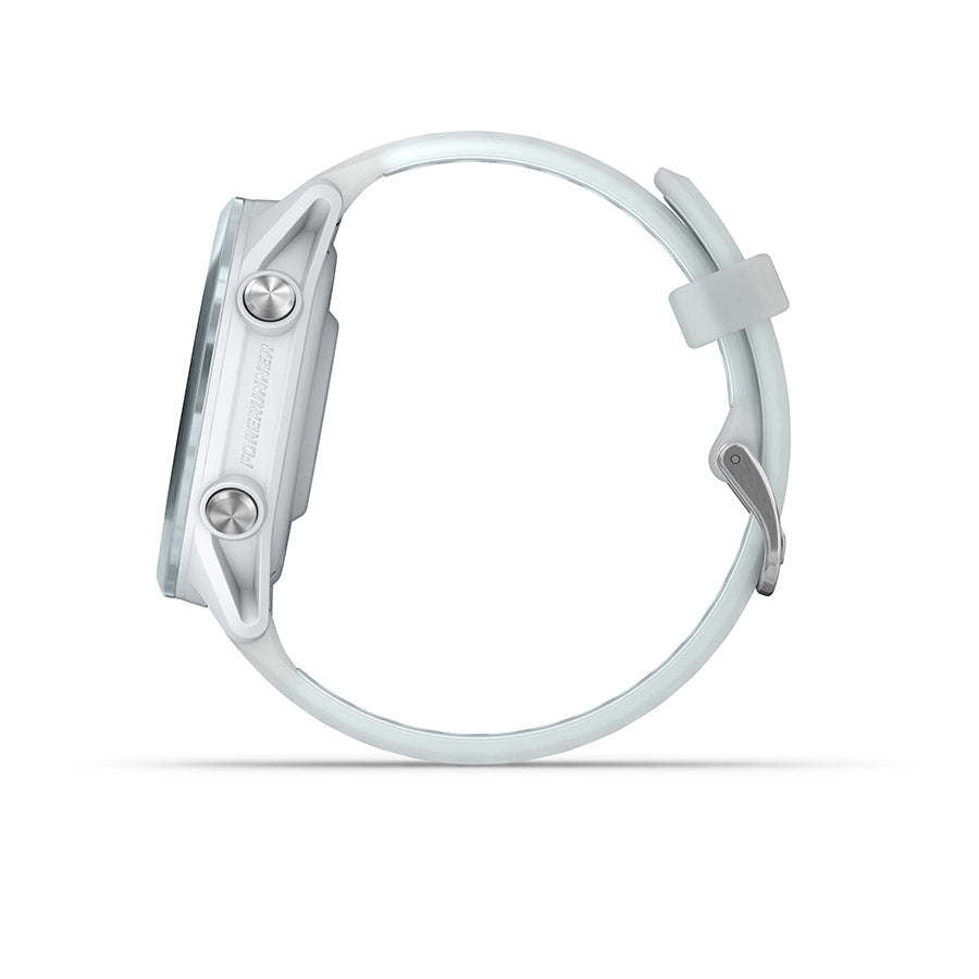 650552-02::7::650552-02::Garmin, Forerunner 570 42mm, Montre, Couleur de la montre: Bleu Nuage, Bracelet: Pierre Blanche Translucide/Bleu Nuage - Silicone