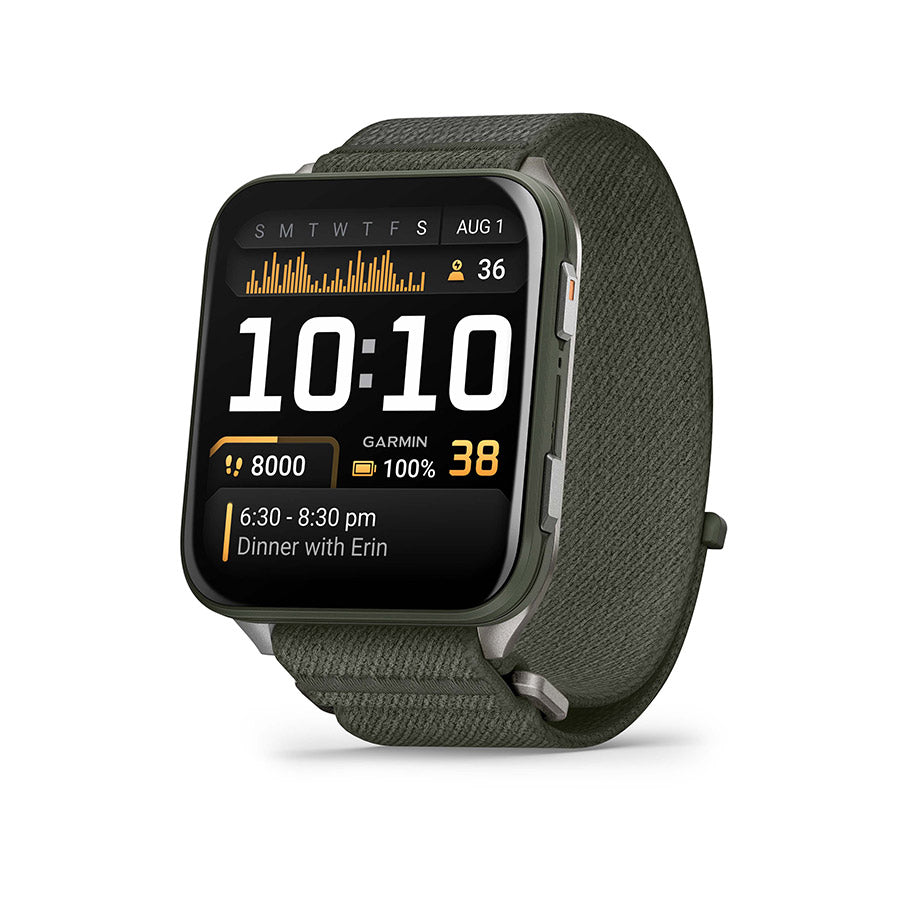650556-02::0::650556-02::Garmin, Venu X1, Montre, Couleur de la montre: Mousse, Bracelet: Mousse - Nylon