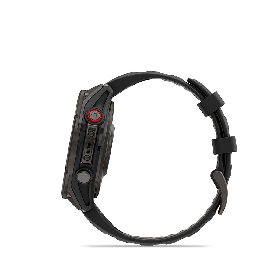 650560-01::4::650560-01::Garmin, fenix 8 Pro 47 mm- AMOLED Sap., Montre, Couleur de la montre: Gris, Bracelet: Noir/ Gris caillou - Silicone