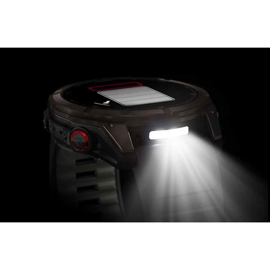 650561-01::2::650561-01::Garmin, fenix 8 Pro 51 mm- AMOLED Sap., Montre, Couleur de la montre: Gris, Bracelet: Noir/ Gris caillou - Silicone