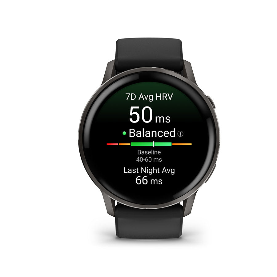 650562-01::1::650562-01::Garmin, Venu 4 45mm, Montre, Couleur de la montre: Ardoise, Bracelet: Noir - Silicone