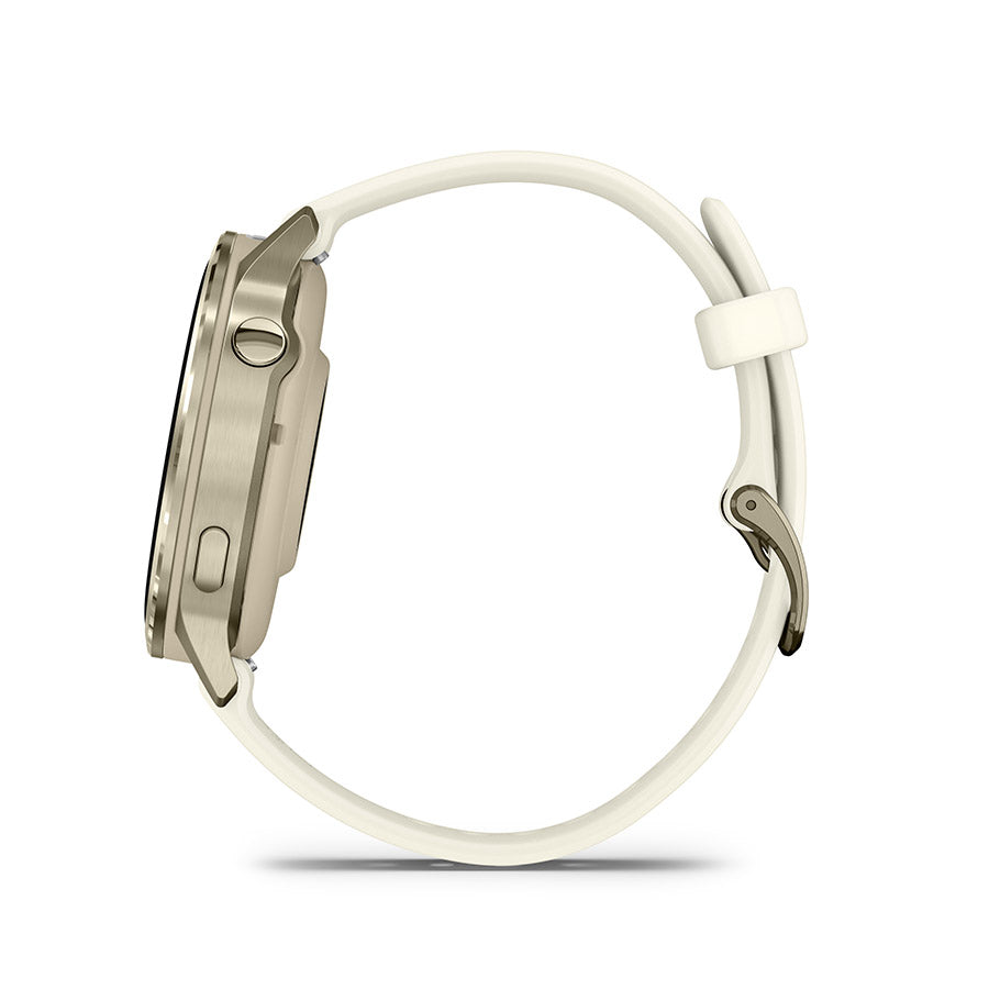 650563-01::7::650563-01::Garmin, Venu 4 41mm, Montre, Couleur de la montre: Or lunaire, Bracelet: Os - Silicone