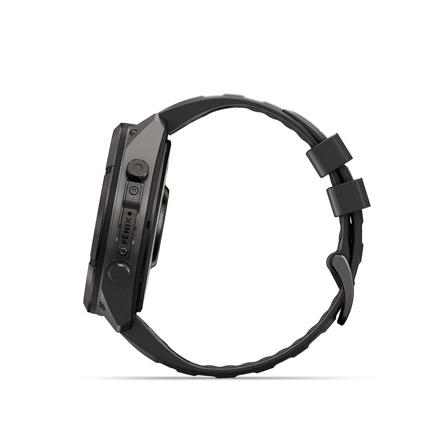 650575-02::3::650575-02::Garmin, fenix 9 Pro inReach 51mm, Montre, Couleur de la montre: Noir, Bracelet: Black/ Pebble Grey - Silicone