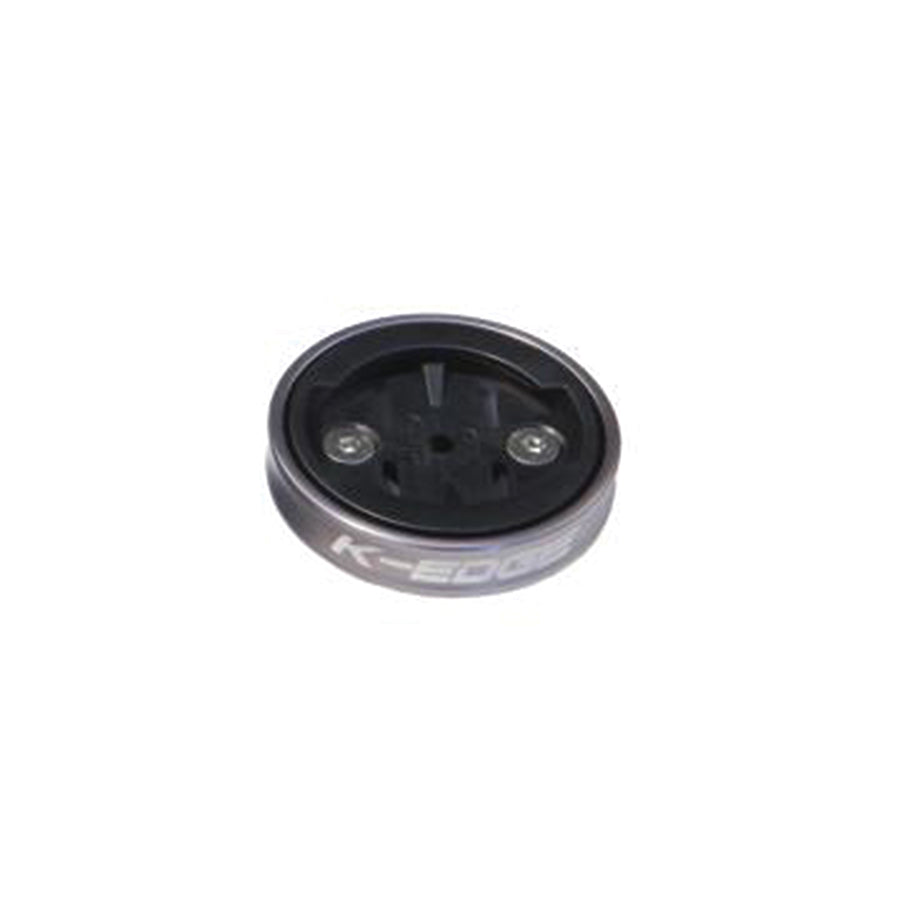 660185-02::0::660185-02::K-Edge, Gravity Cap Garmin 1/4 Turn, Fixation sur capuchon de potence, Gun Metal