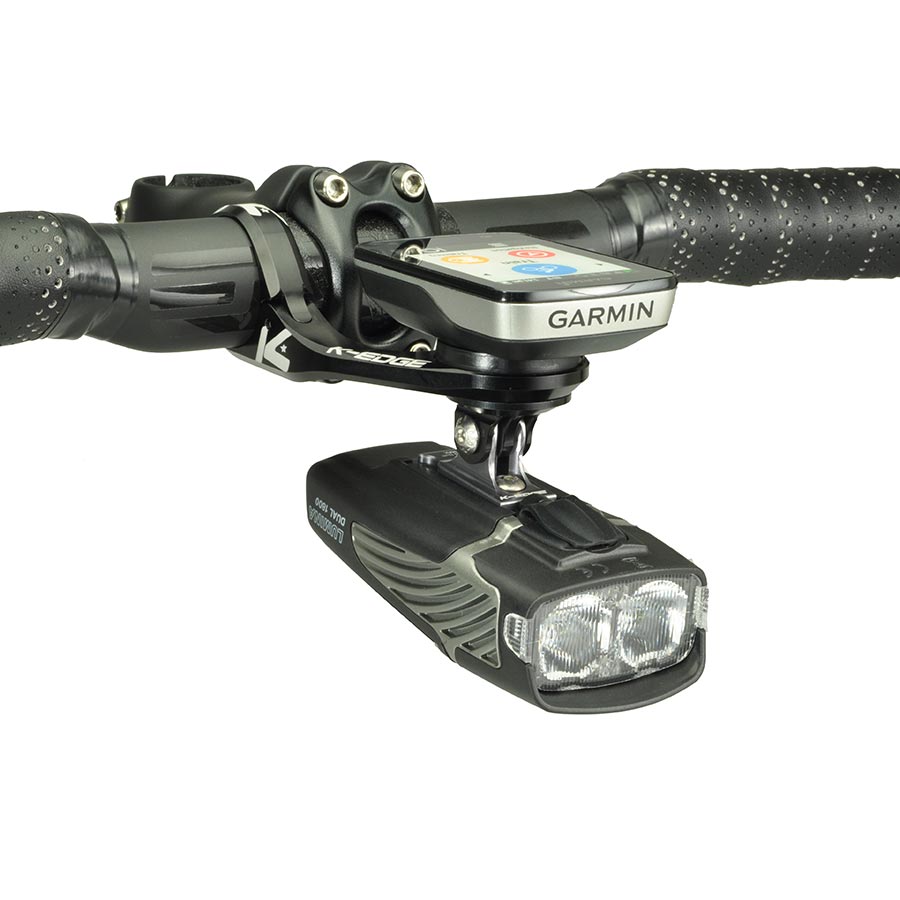 660328-01::2::660328-01::K-Edge, Garmin Max Combo, Support de cyclomètre, Noir, 31.8mm