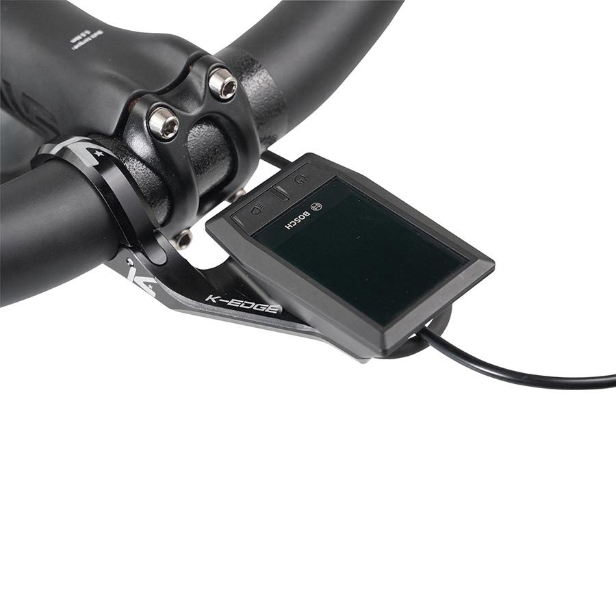 660362-01::0::660362-01::K-Edge, Kiox Out-Front E-Bike, Support de cyclomètre, Clamp-on 31.8mm, Aluminium 6061-T6, Noir