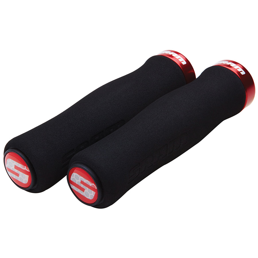 670363-02::0::670363-02::SRAM, Contour Foam Locking, Poignées, Paire, Noir/Rouge