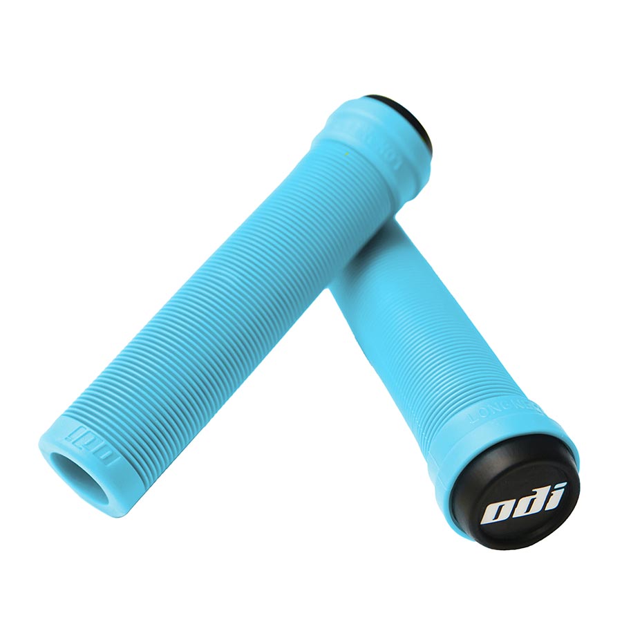 670528-07::0::670528-07::ODI, Soft Longneck (Flangeless), Poignées, 135mm, Bleu Aqua
