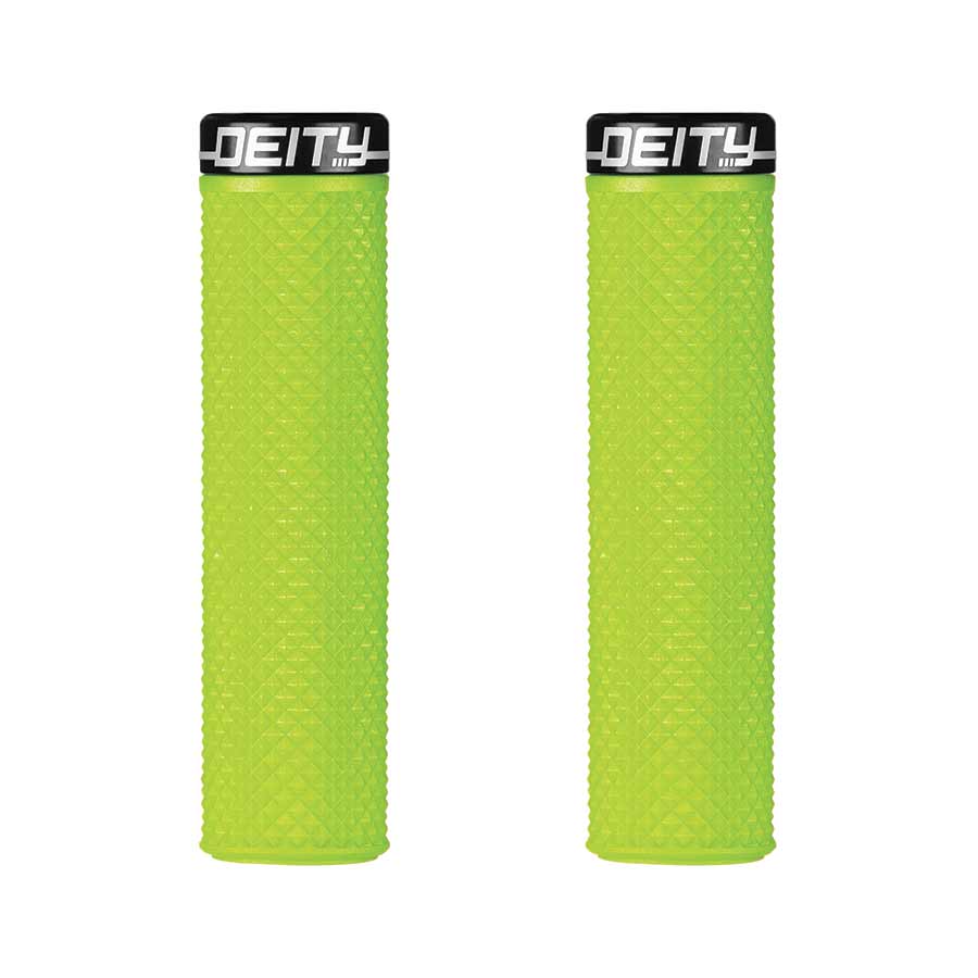 670657-04::0::670657-04::Deity, Supracush, Poignées, 133mm, Vert, Paire