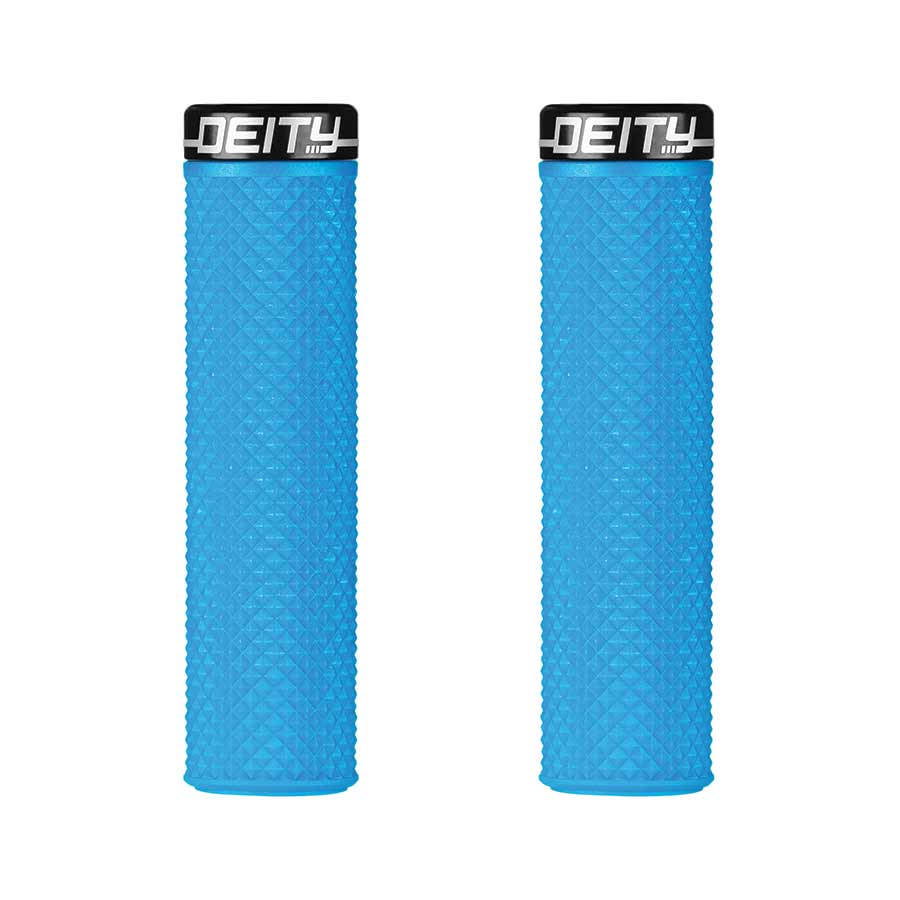 670657-05::0::670657-05::Deity, Supracush, Poignées, 133mm, Bleu, Paire