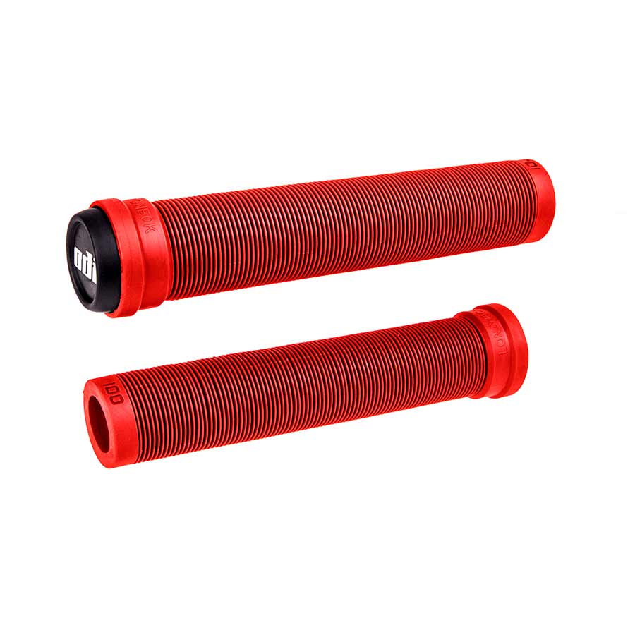 670668-03::0::670668-03::ODI, Longneck SLX, Poignées, 160mm, Rouge Vif, Paire