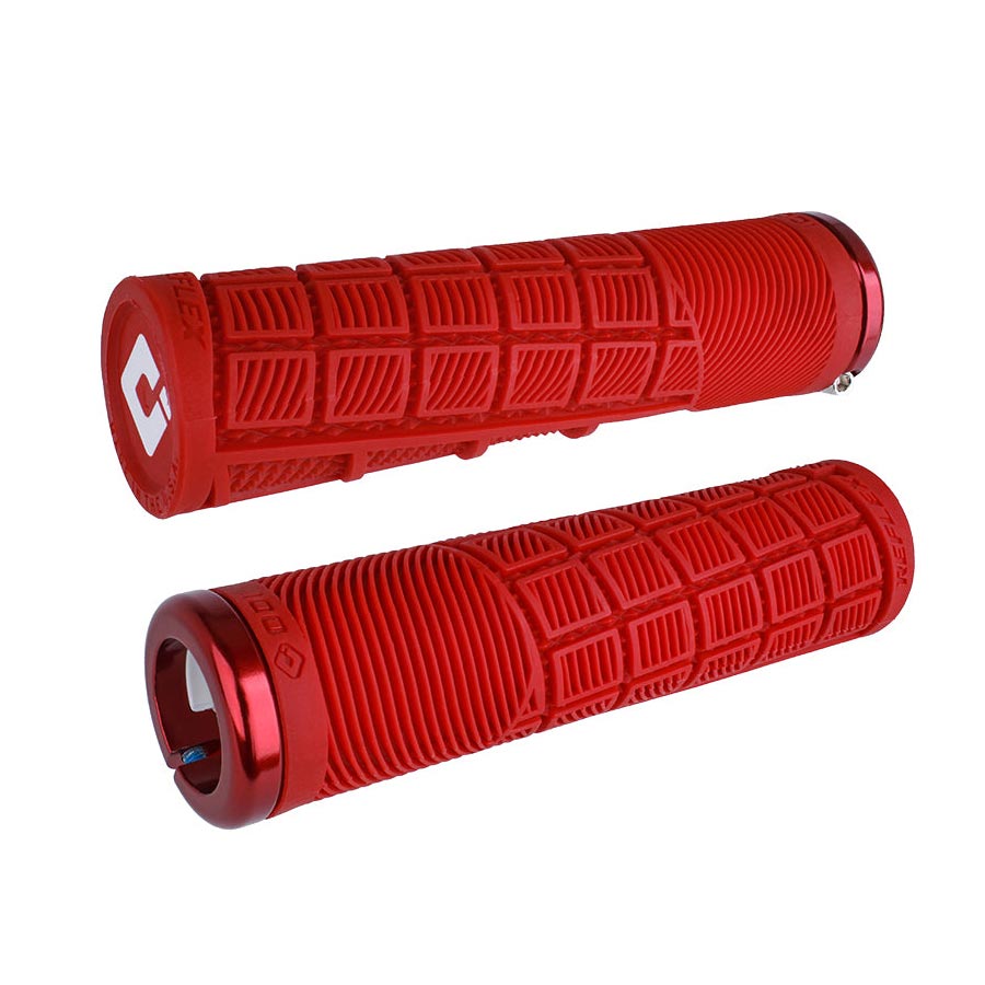 670724-06::0::670724-06::ODI, Reflex v2.1, Poignées, 135mm, Rouge, Paire