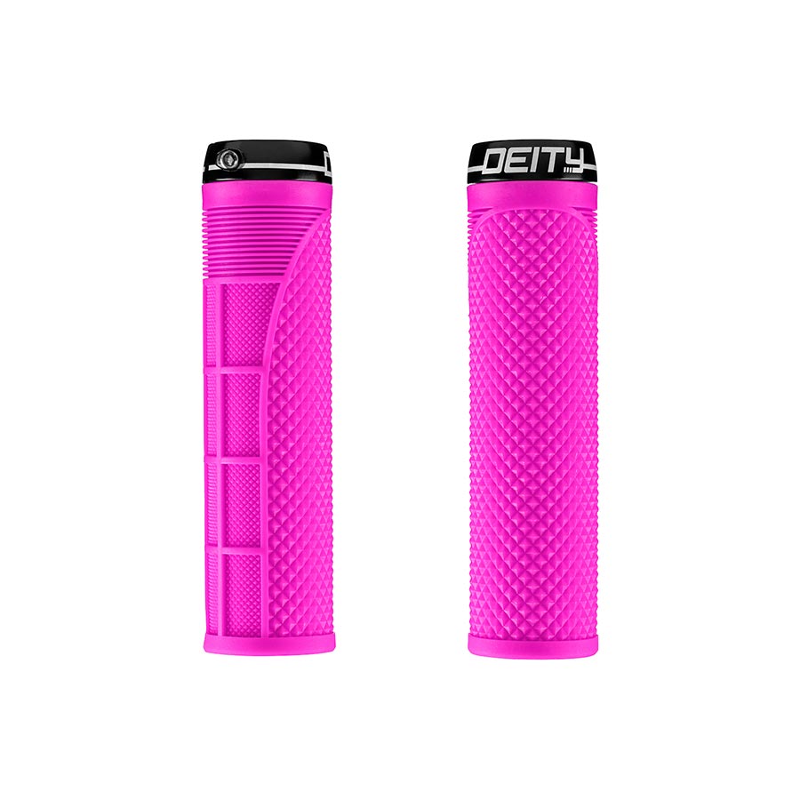 670741-10::0::670741-10::Deity, Megattack, Poignées, 140mm, Rose, Paire