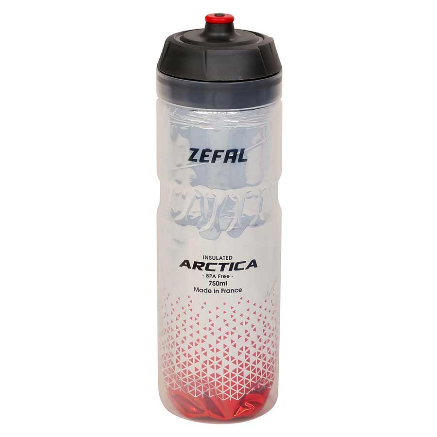 700032-09::0::700032-09::Zefal, Arctica 75, Bidon isolé, 750ml / 25oz, Argent-Rouge
