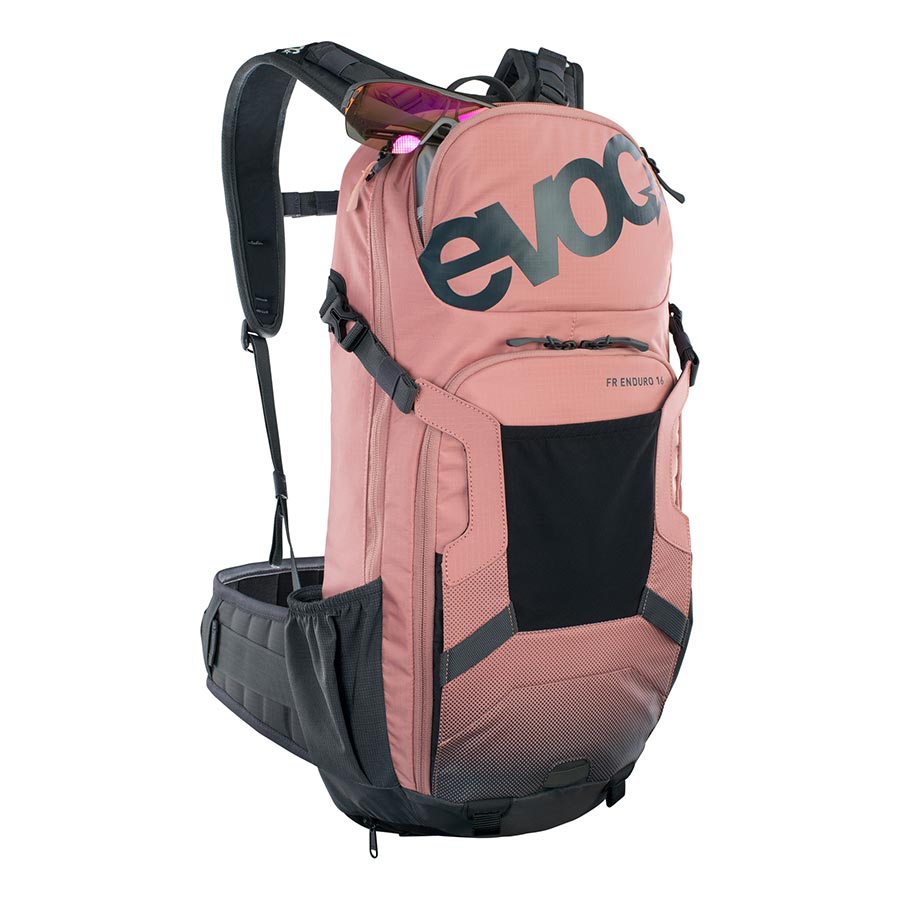 720592-07-ML::2::720592-07-ML::EVOC, FR Enduro, Sac à dos avec protection, 16L, Rose poussière/Gris carbone, ML