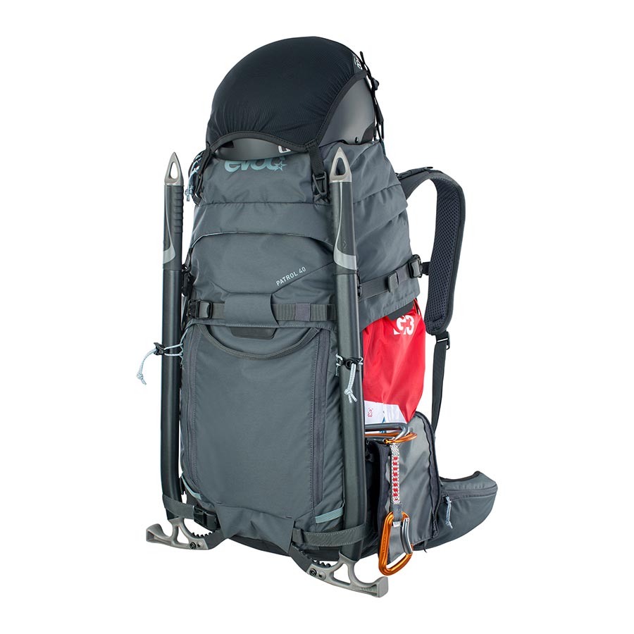 720970-05::7::720970-05::EVOC, Patrol 40L, Sac à dos d’hiver, 40L, Gris carbone