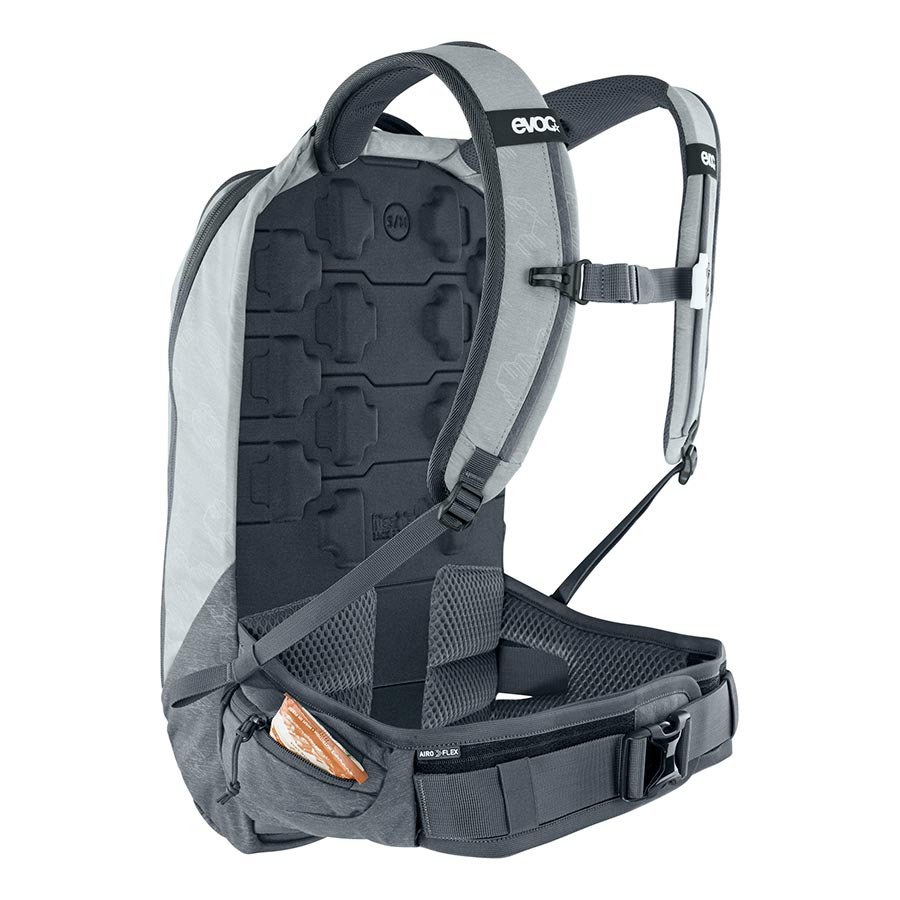 721366-03-LXL::7::721366-03-LXL::EVOC, Trail Pro 10, Sac à dos avec protection, 10L, Pierre/Gris Carbone, LXL