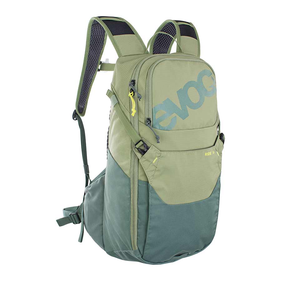 721367-02::0::721367-02::EVOC, Ride 16, Sac d'hydratation, Volume: 16L, Réservoir: Non inclus, Olive pâle/Olive