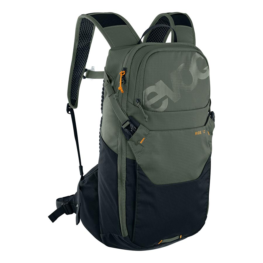 721368-06::0::721368-06::EVOC, Ride 12, Sac d'hydratation, Volume: 12L, Réservoir: Non Inclus, Olive foncé/Noir
