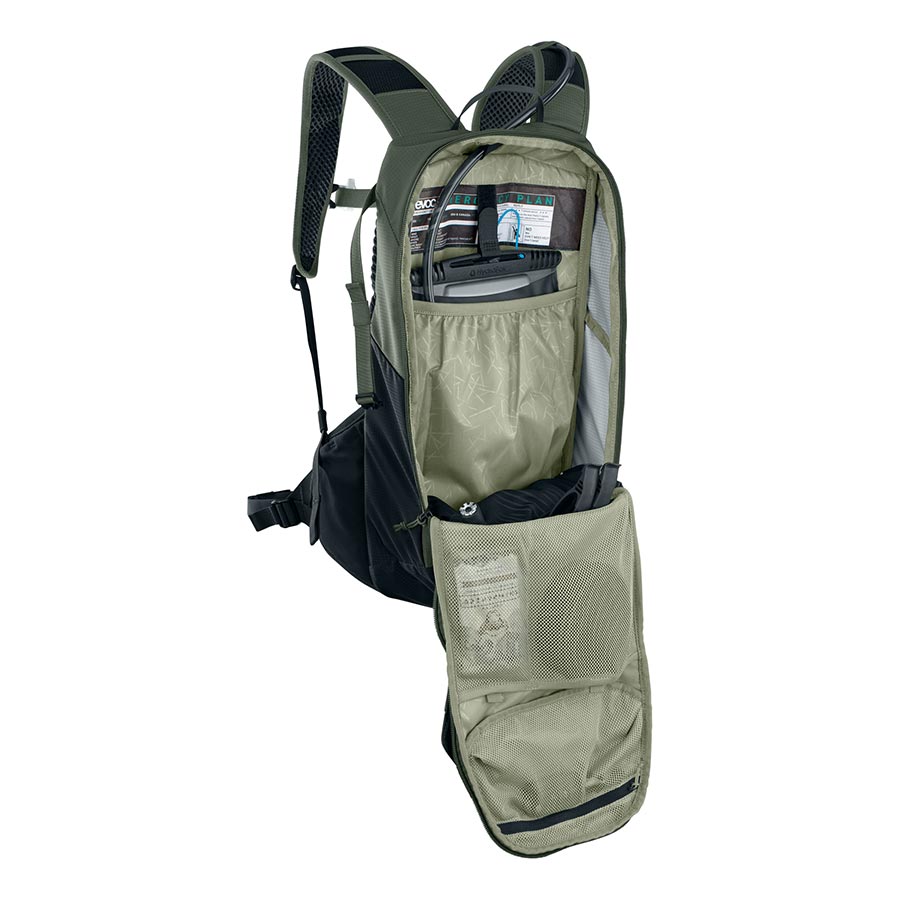 721368-07::3::721368-07::EVOC, Ride 12, Sac d'hydratation, Volume: 12L, Réservoir: Inclus (2L), Olive foncé/Noir