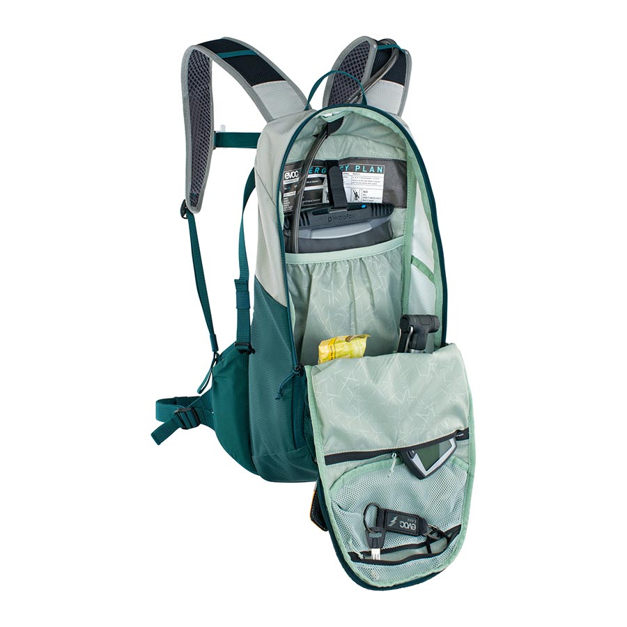 721429-02::4::721429-02::EVOC, E-Ride 12, Sac d'hydratation, Volume: 12L, Réservoir: Non inclus, Pierre/Pétrole