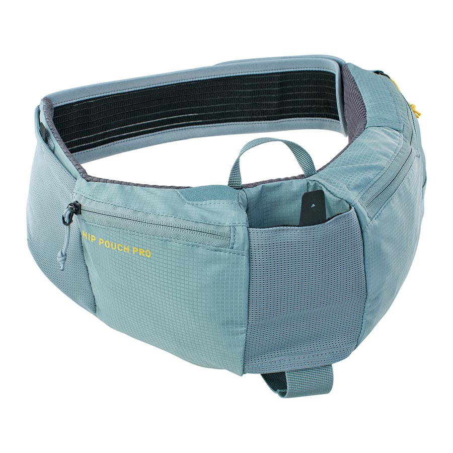 721434-02::3::721434-02::EVOC, Hip Pouch Pro + Drink Bottle, Sac, 1.5L, Acier