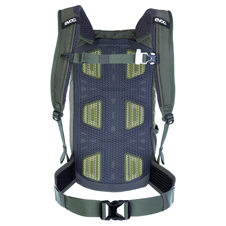 721511-03::1::721511-03::EVOC, Stage 12, Sac d'hydratation, Volume: 12L, Réservoir: Non inclus, Olive foncé