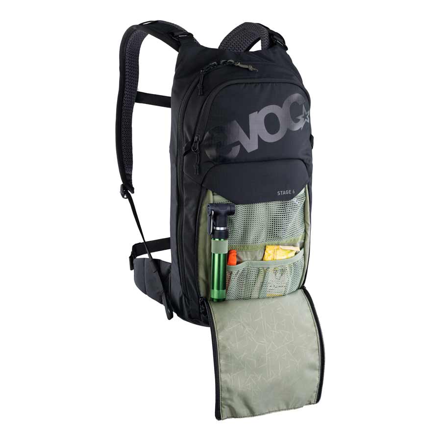 721512-01::3::721512-01::EVOC, Stage 6 + Réservoir 2L, Sac d'hydratation, Volume: 6L, Réservoir: Inclus (2L), Noir