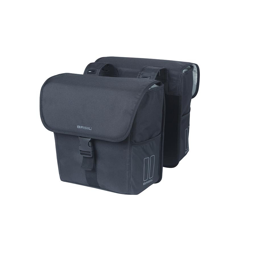 721649-01::1::721649-01::Basil, Go Double, Sacoche, 32L, Noir, Paire