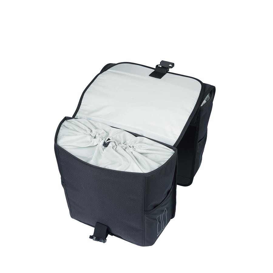 721649-01::2::721649-01::Basil, Go Double, Sacoche, 32L, Noir, Paire