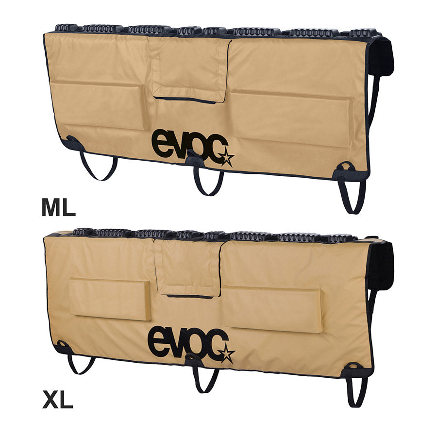 721722-02-XL::0::721722-02-XL::EVOC, Tailgate Pad Curve, Protecteur de panneau de boîte de camionnette, Sable, XL