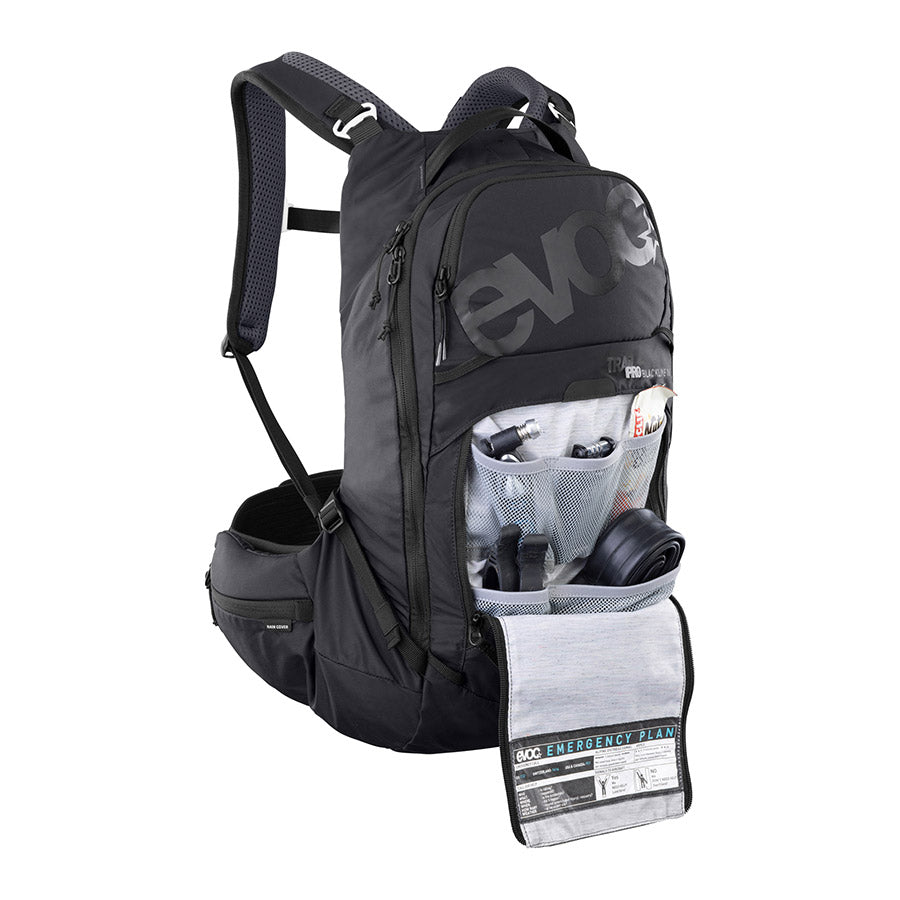 721740-01-SM::4::721740-01-SM::EVOC, Trail Pro Blackline 16, Sac à dos avec protection, 16L, Noir, SM