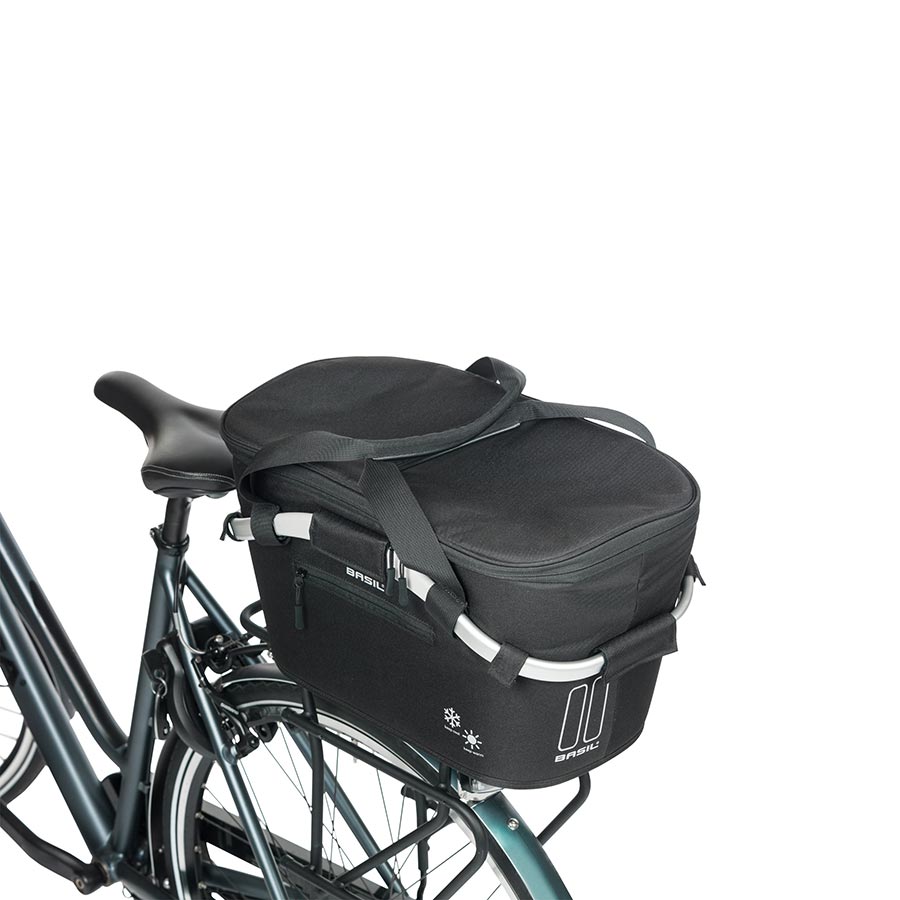 730526-01::6::730526-01::Basil, Classic Carry All, Panier, Arrière, Isolé, Noir