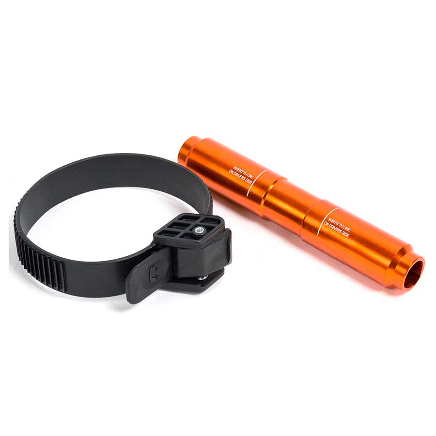751241-04::0::751241-04::Kuat, Adaptateur Trio Pour Fourche, 15mm, x 150mm, Orange