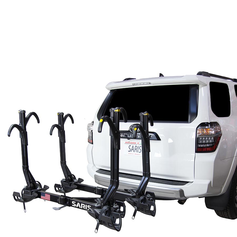 751612-02::1::751612-02::Saris, Superclamp G3, Porte-vélos pour attelage, 2'', Vélos: 4, Poids max. par vélo: 60 lb pour les 2 plus près du véhicule - 35 lb pour les 2 plus éloignés