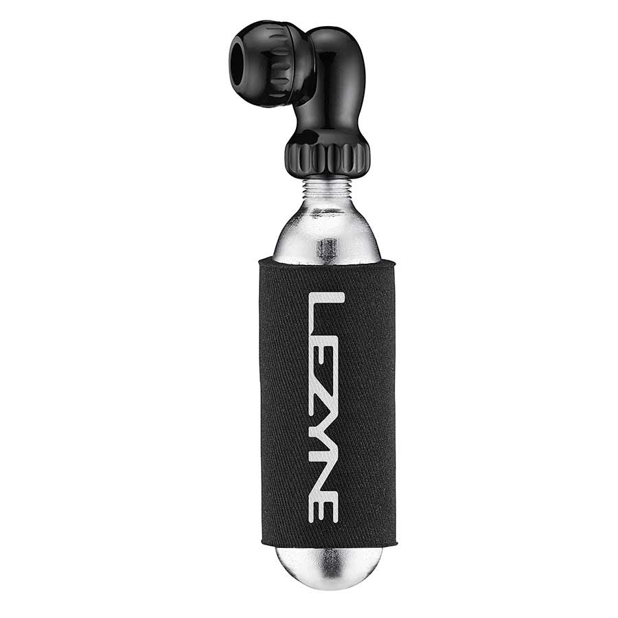 760195-02::0::760195-02::Lezyne, Twin Speed Drive CO2, Détendeur CO2, Avec filets, Presta, Schrader, Noir, 1x16g