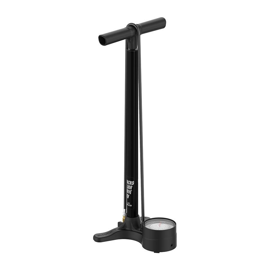 760562-01::0::760562-01::Lezyne, Macro Floor Drive HV, Pompe à pied, ABS-1 Pro, Noir Mat