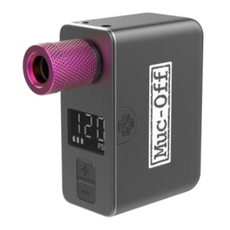 760605-01::0::760605-01::Muc-Off, Airmach Electric Mini Inflator, Pompe, 100psi, Universelle, Noir