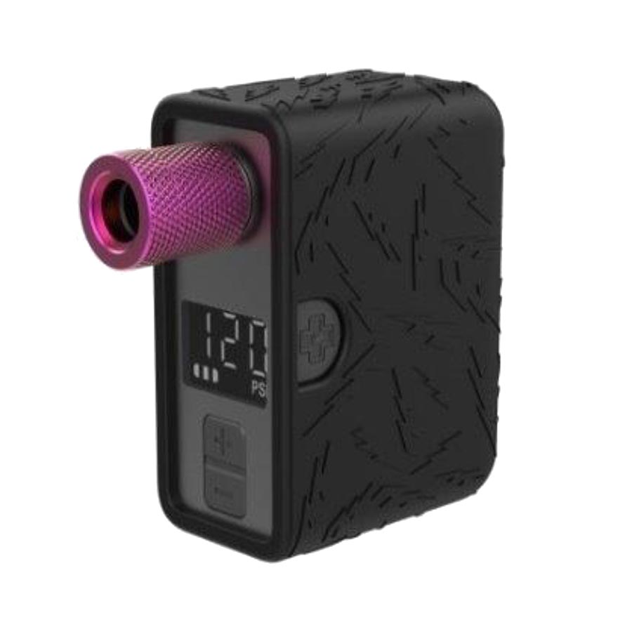 760605-01::1::760605-01::Muc-Off, Airmach Electric Mini Inflator, Pompe, 100psi, Universelle, Noir