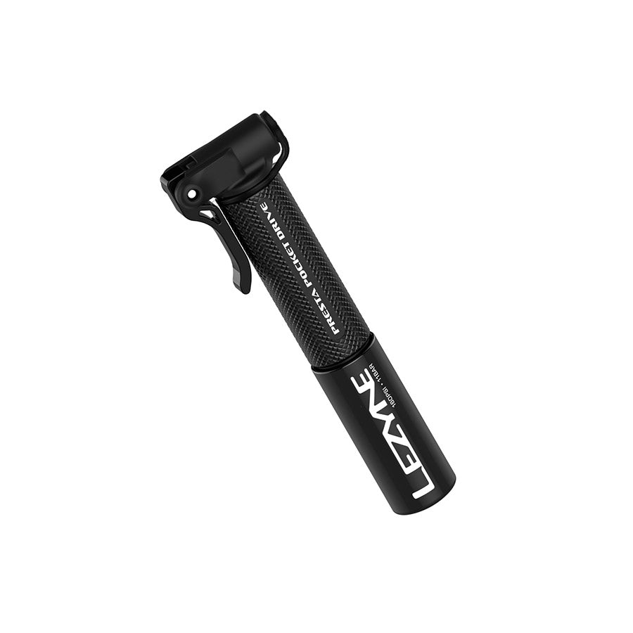 760613-01::0::760613-01::Lezyne, PRESTA POCKET DRIVE, Pompe, 145mm, 160psi, Noir